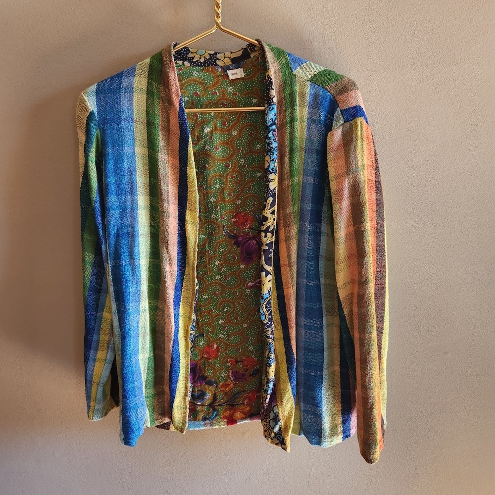 Warm reversible blazer sz L
